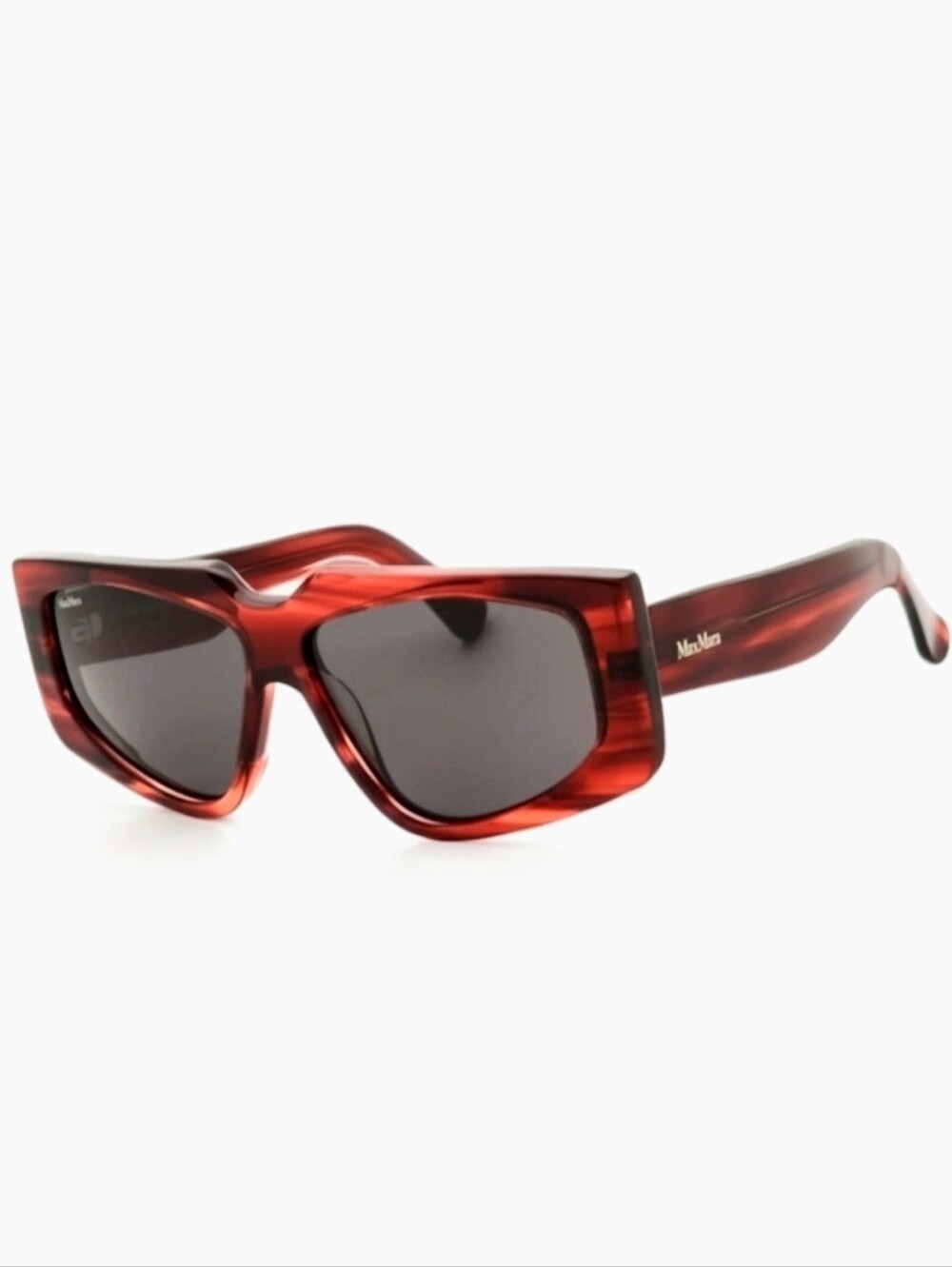 NEW AUTHENTIC Max Mara MM0125 RED STRIPED Sunglasses